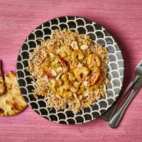Creamy King Prawn Pasanda With Naan And Rice
