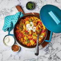 Oven Baked Chicken Thigh Biryani With Yoghurt
