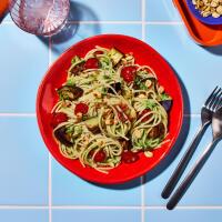 Aubergine Thai Green Pesto Pasta