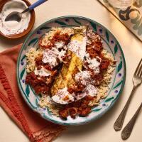 Imam Bayildi-Style Turkish Aubergine & Spiced Beef