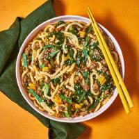 Sticky Nam Jim Pork & Orange Udon Noodles