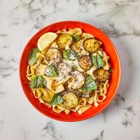 Courgette & Black Pepper Sauce With Fresh Tagliatelle