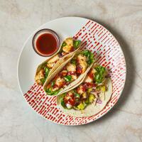 Scorching Baja-Style Basa Tacos With Chipotle Hot Honey