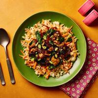 Sticky Chilli & Lemongrass Chicken Mince Stir-Fry & Veggie Rice