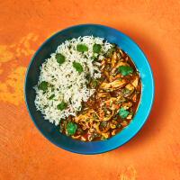 Fragrant Chicken Saag Masala With Pilau Rice