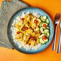 Malaysian-Style Coconut Chicken Breast With Basmati Rice