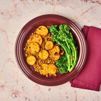 Dal Makhani & Sweet Potato Bake With Broccoli