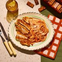 Chicken Milanese & Spaghetti Pomodoro