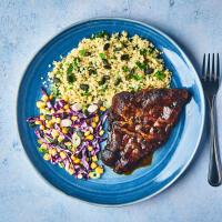 Cajun-Style Basa With Corn Slaw And Bulgur Wheat