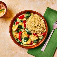 Thai Green Chicken Curry With Brown Rice